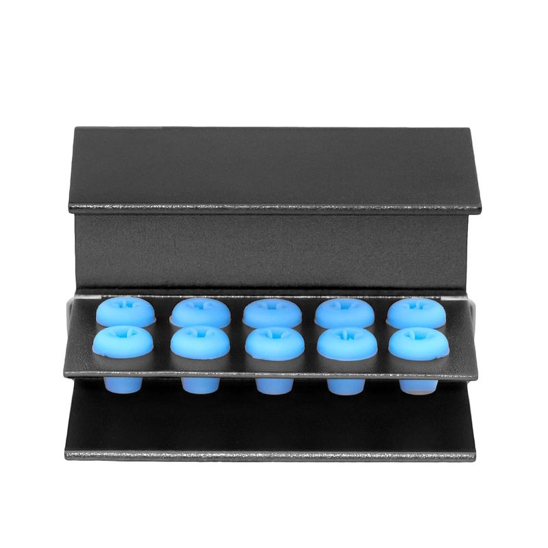 EustomA 10 Holes Burs Holder 4pcs/Set Blocks Autoclavable Bur Case (Black) - Image 5